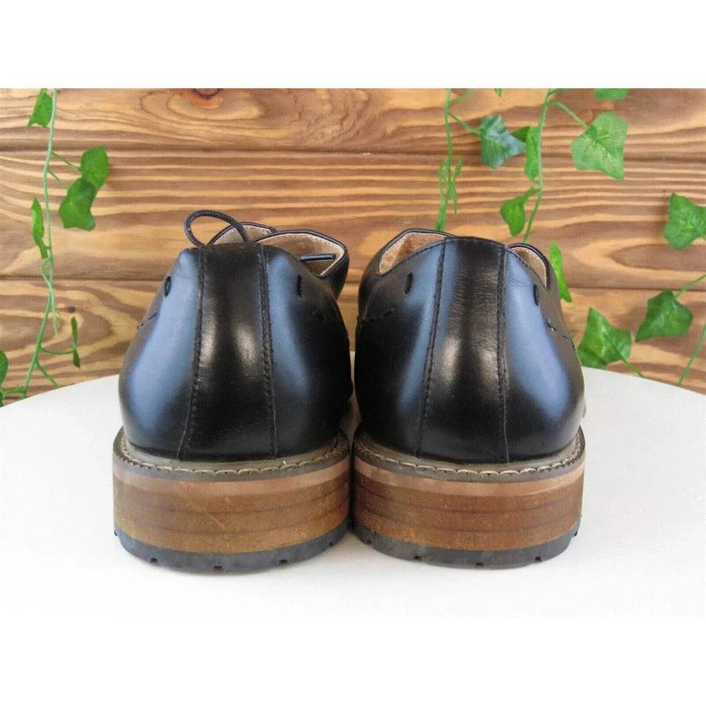 Zanzara Sz 10 Oxfords Black Leather Men‎ Lace Up JH390S20 Medium (D, M)